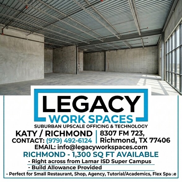 8307 FM 723 Rd, Richmond, TX à louer - Photo du bâtiment - Image 1 de 3