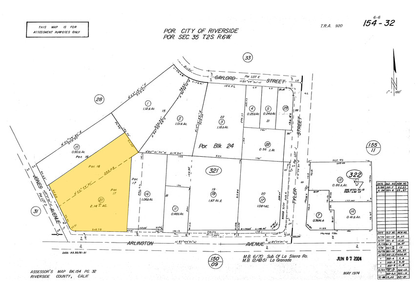 10391 Arlington Ave, Riverside, CA à vendre - Plan cadastral - Image 1 de 1