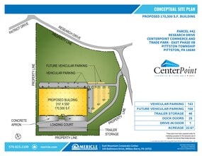 555 Research Drive, Pittston Township, PA for lease Site Plan- Image 2 of 8