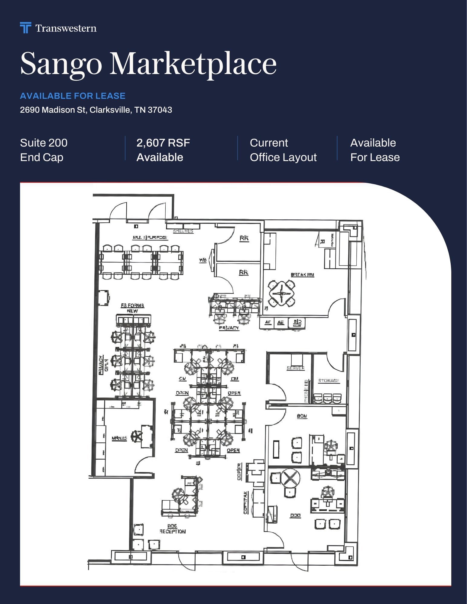 2690 Madison St, Clarksville, TN for lease Floor Plan- Image 1 of 1