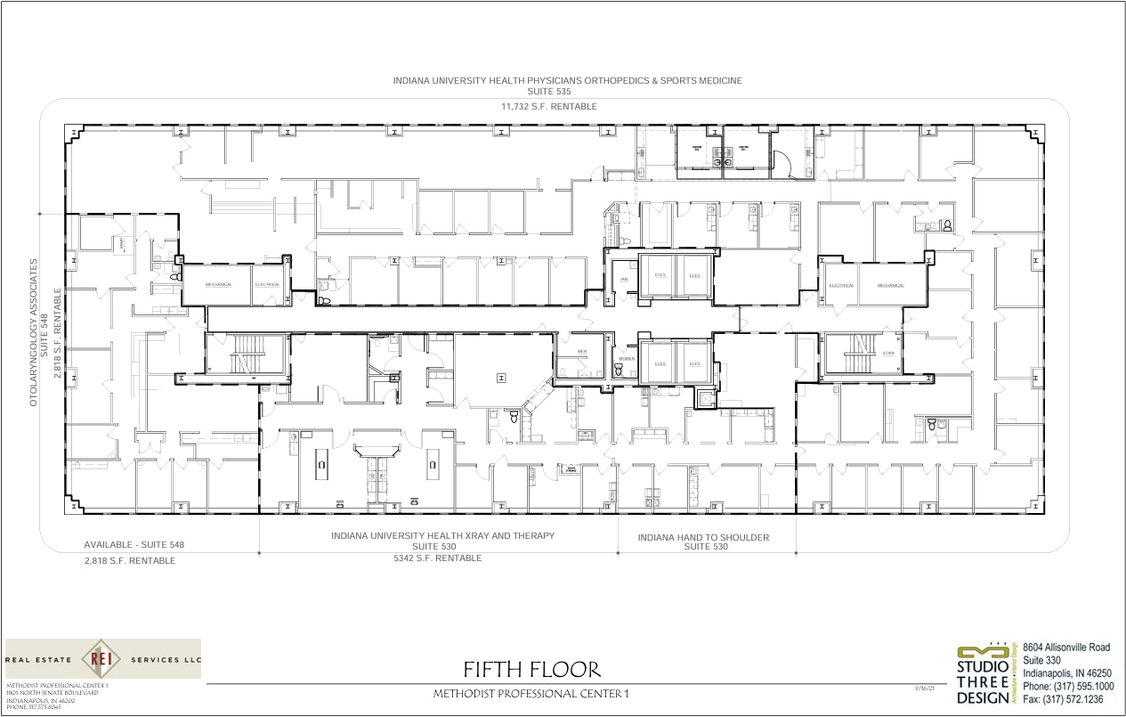 1801 N Senate Blvd, Indianapolis, IN à louer Plan d’étage- Image 1 de 1
