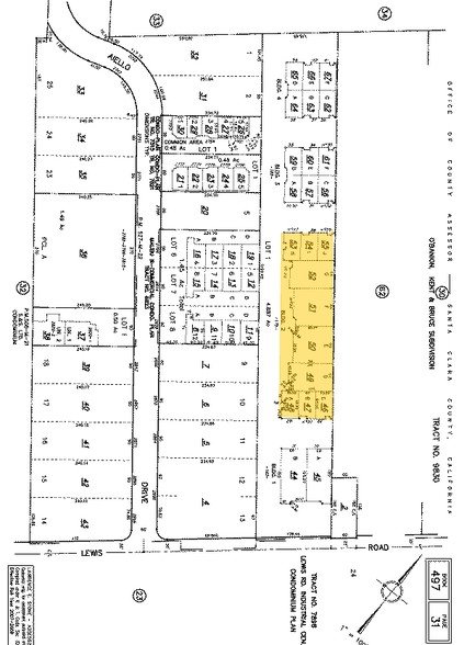 175 Lewis Rd, San Jose, CA for sale - Plat Map - Image 2 of 14