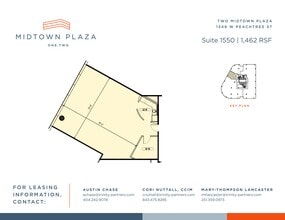 1360 Peachtree St NE, Atlanta, GA à louer Plan de site- Image 1 de 1