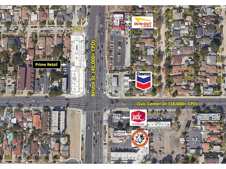 820 Bristol st, Santa Ana, CA for sale - Aerial - Image 3 of 3