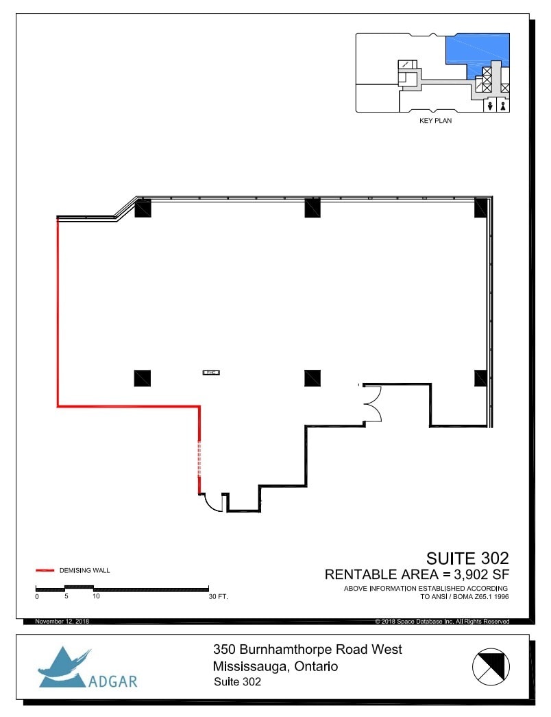 350 Burnhamthorpe Rd W, Mississauga, ON for lease Floor Plan- Image 1 of 1