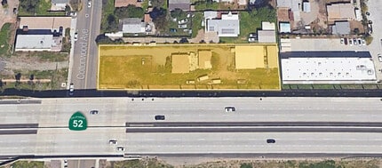 8703 Cottonwood Ave, Santee, CA - Aerial map view