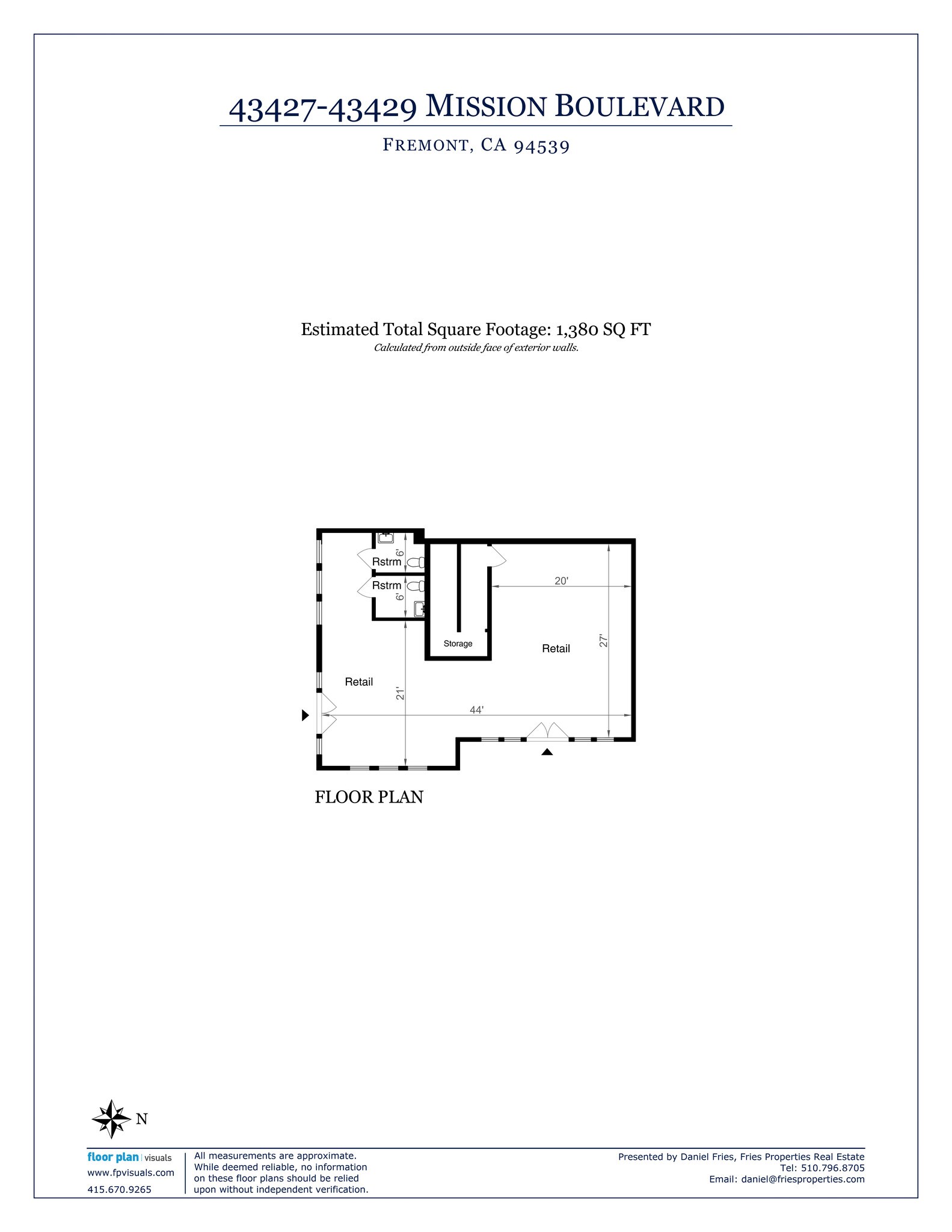 43427-43433 Mission Blvd, Fremont, CA for lease Site Plan- Image 1 of 1