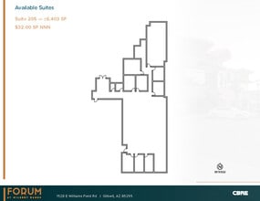 1482 E Williams Field Rd, Gilbert, AZ à louer Plan d’étage- Image 1 de 1