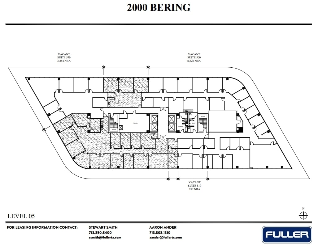 2000 Bering Dr, Houston, TX à louer Plan d’étage- Image 1 de 1