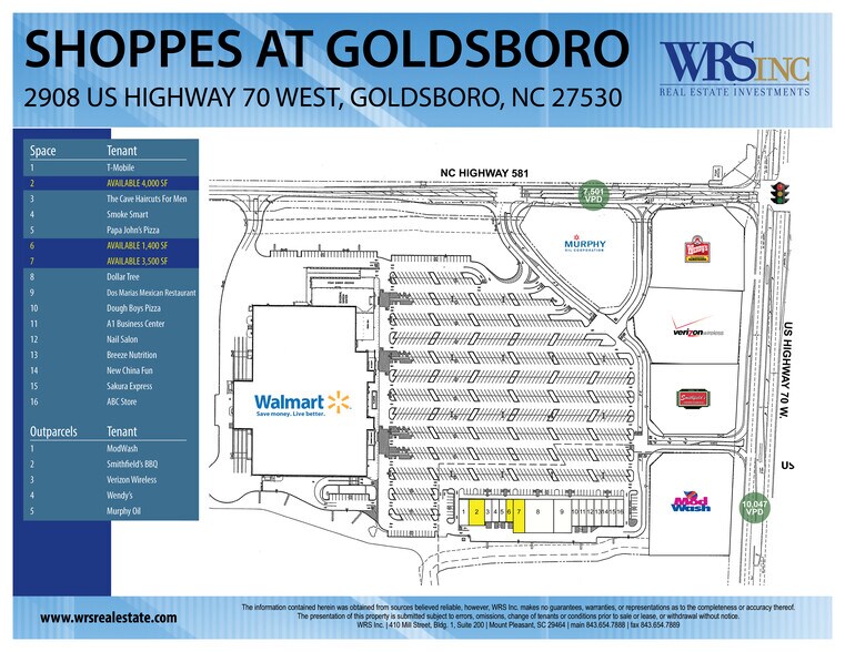 2910 W Us-70 Hwy, Goldsboro, NC à louer - Photo du bâtiment - Image 2 de 6