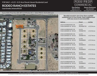 Plus de détails pour SEC Pinal Ave & Rodeo Rd, Casa Grande, AZ - Terrain à vendre