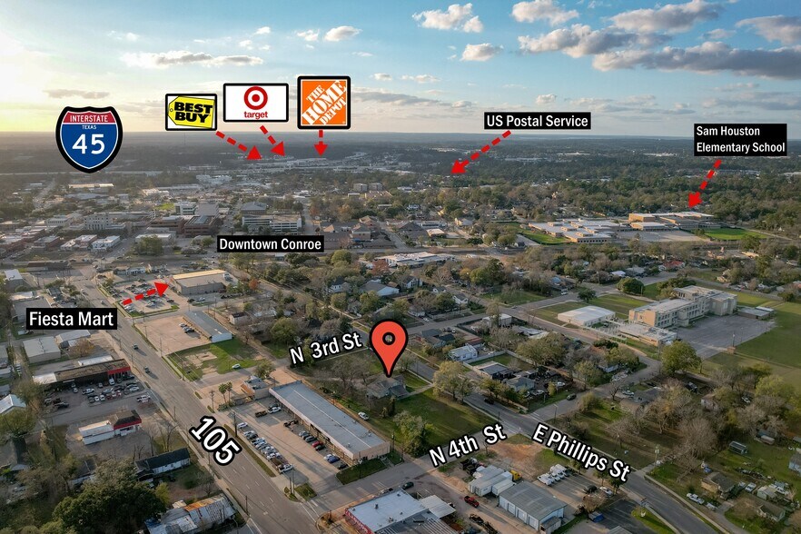 309 E Phillips St, Conroe, TX à vendre - Photo du bâtiment - Image 2 de 10