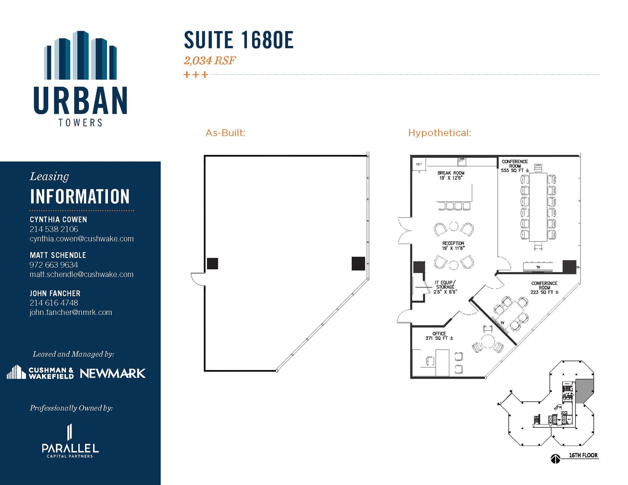 222 W Las Colinas Blvd, Irving, TX à louer Plan d’étage- Image 1 de 1