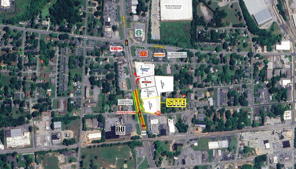 140 US-321, Hickory, NC à vendre - Aérien - Image 3 de 4