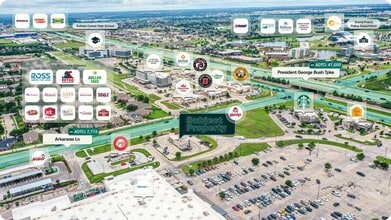 1130 Arkansas Ln, Grand Prairie, TX - AÉRIEN  Vue de la carte