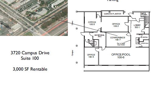 3720 Campus Dr, Newport Beach, CA à louer Plan d  tage- Image 1 de 1