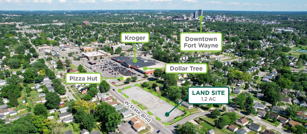 1329 W State Blvd, Fort Wayne, IN for sale - Aerial - Image 1 of 5