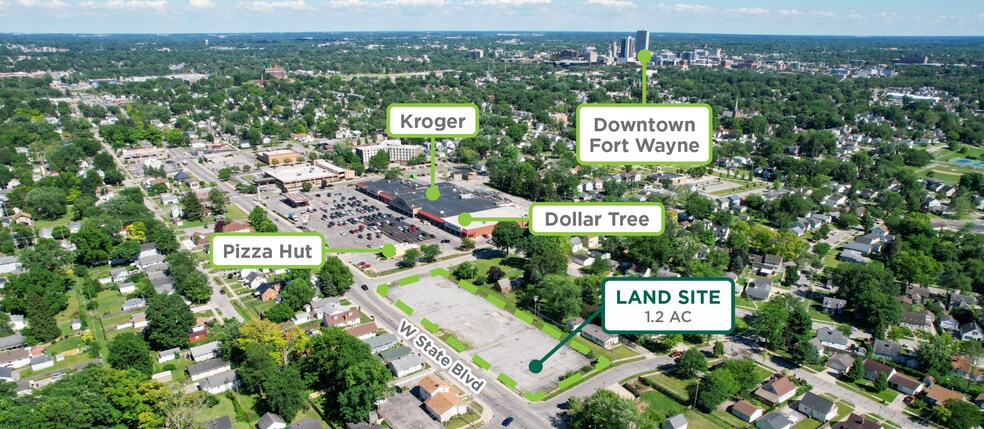 1329 W State Blvd, Fort Wayne, IN à vendre - Aérien - Image 1 de 5