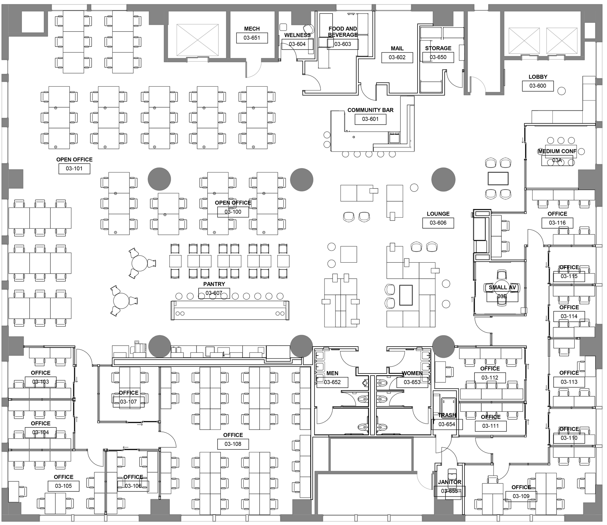 1828 Walnut St, Kansas City, MO à louer Plan d’étage- Image 1 de 1