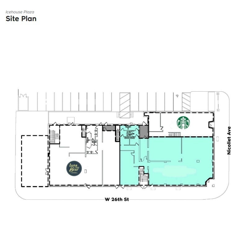 2548-2550 Nicollet Ave, Minneapolis, MN for lease Site Plan- Image 1 of 8