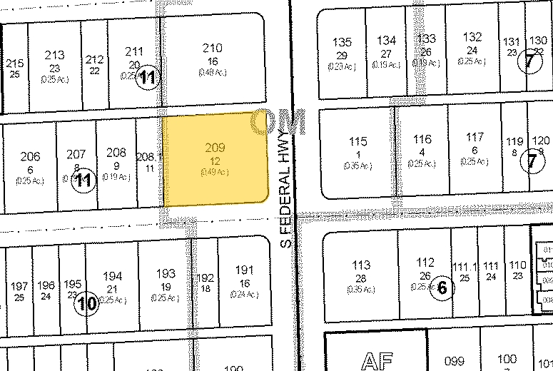 1040 S Federal Hwy, Hollywood, FL à louer - Plan cadastral - Image 2 de 7