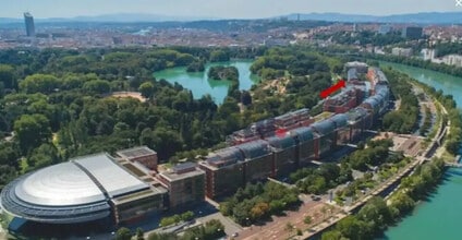 Lyon, RHO - Aérien  Vue de la carte