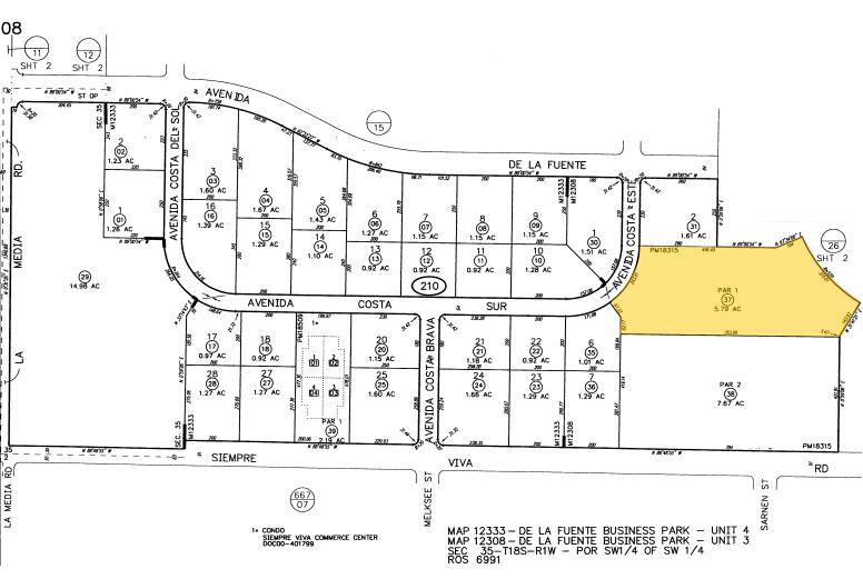 2323 Avenida Costa Este, San Diego, CA à louer - Plan cadastral - Image 3 de 10