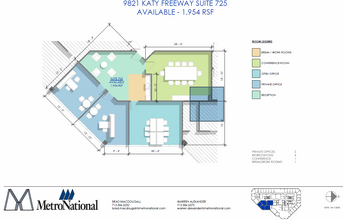 9821 Katy Fwy, Houston, TX à louer Plan d’étage- Image 1 de 1