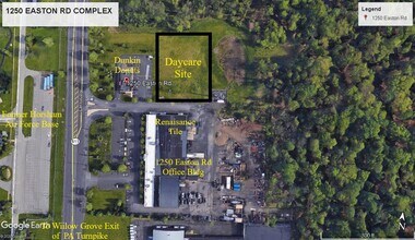 1250 Easton Rd, Horsham, PA - aerial  map view