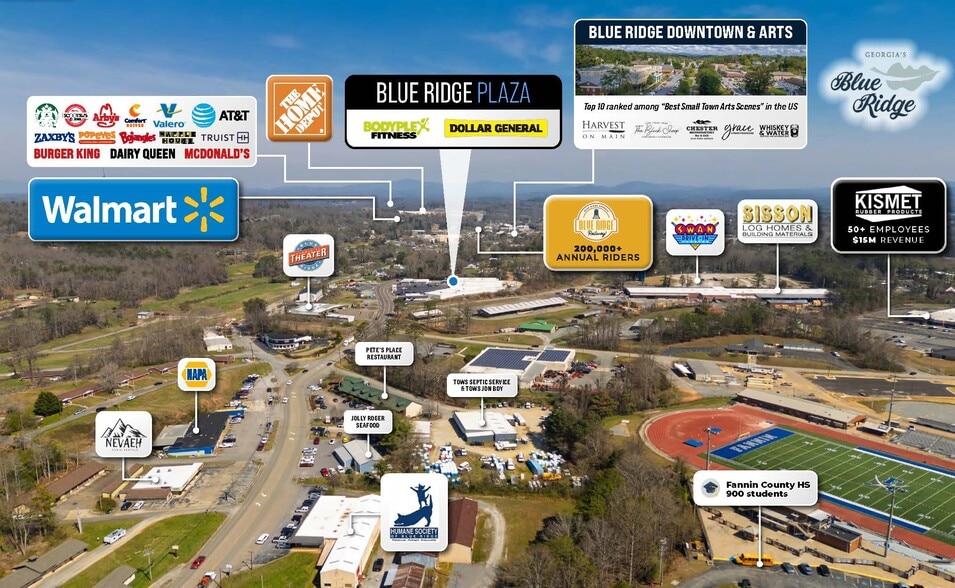 Blue Ridge Plaza portfolio of 3 properties for sale on LoopNet.ca - Aerial - Image 3 of 5