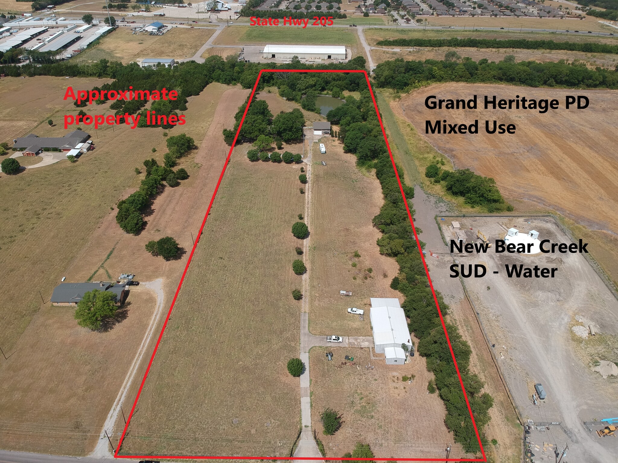 10332 County Road 484, Lavon, TX for sale Aerial- Image 1 of 1