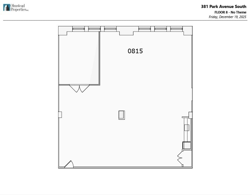 381 Park Ave S, New York, NY à louer Plan d’étage- Image 1 de 1
