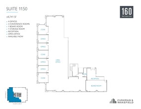 160 W Santa Clara St, San Jose, CA à louer Plan d  tage- Image 1 de 1