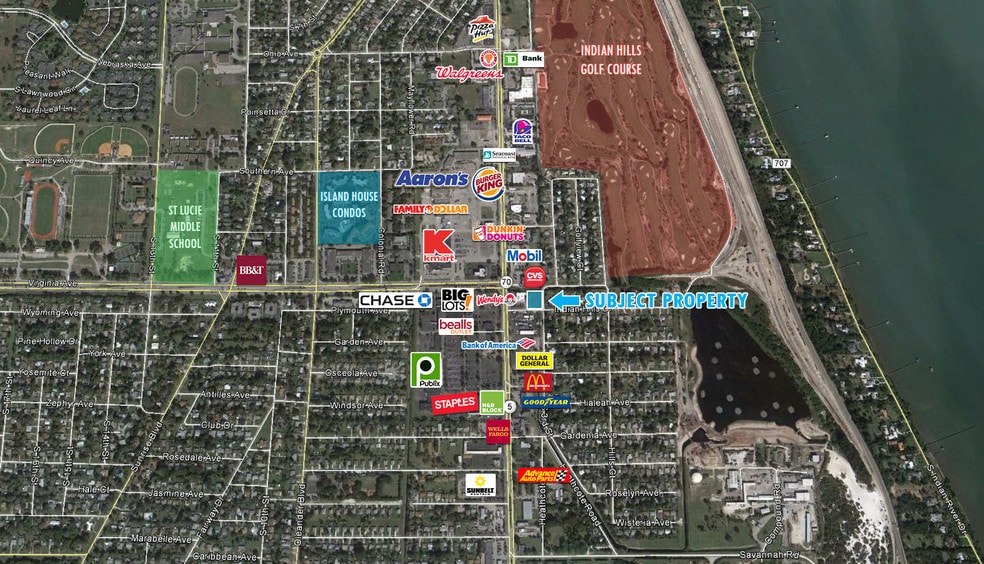 330 Indian Hills Dr, Fort Pierce, FL for sale - Aerial - Image 2 of 7