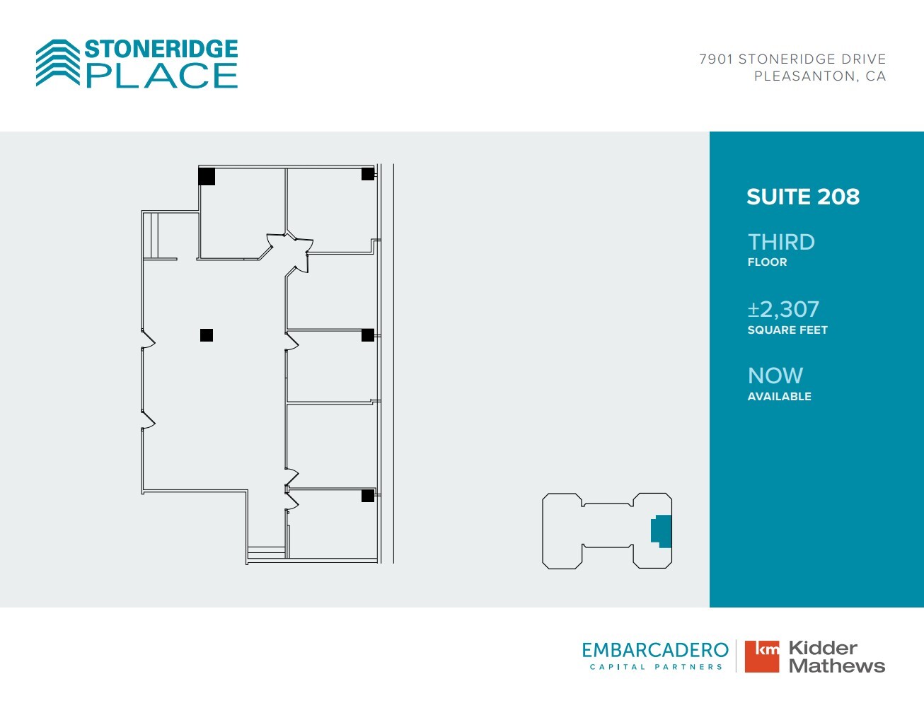 7901 Stoneridge Dr, Pleasanton, CA for lease Floor Plan- Image 1 of 1