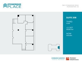7901 Stoneridge Dr, Pleasanton, CA for lease Floor Plan- Image 1 of 1