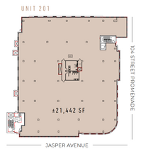 10110 104 St NW, Edmonton, AB for lease Floor Plan- Image 1 of 1