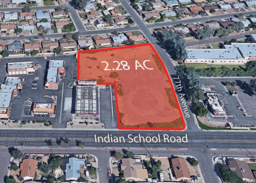 NWC Of 77th And Indian School Rd, Phoenix, AZ à vendre - Photo du bâtiment - Image 3 de 4