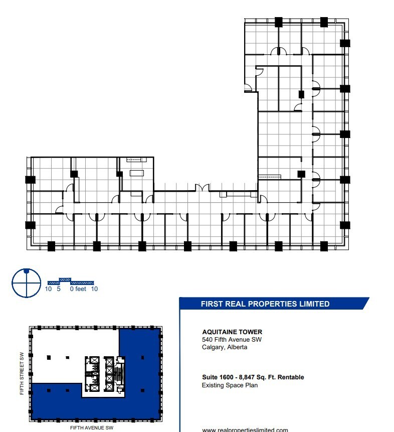 540 5th Ave SW, Calgary, AB for lease Floor Plan- Image 1 of 1