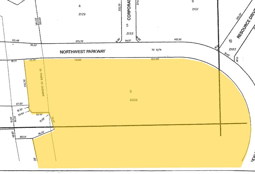 2270 Northwest Pky, Marietta, GA à louer - Plan cadastral - Image 3 de 8