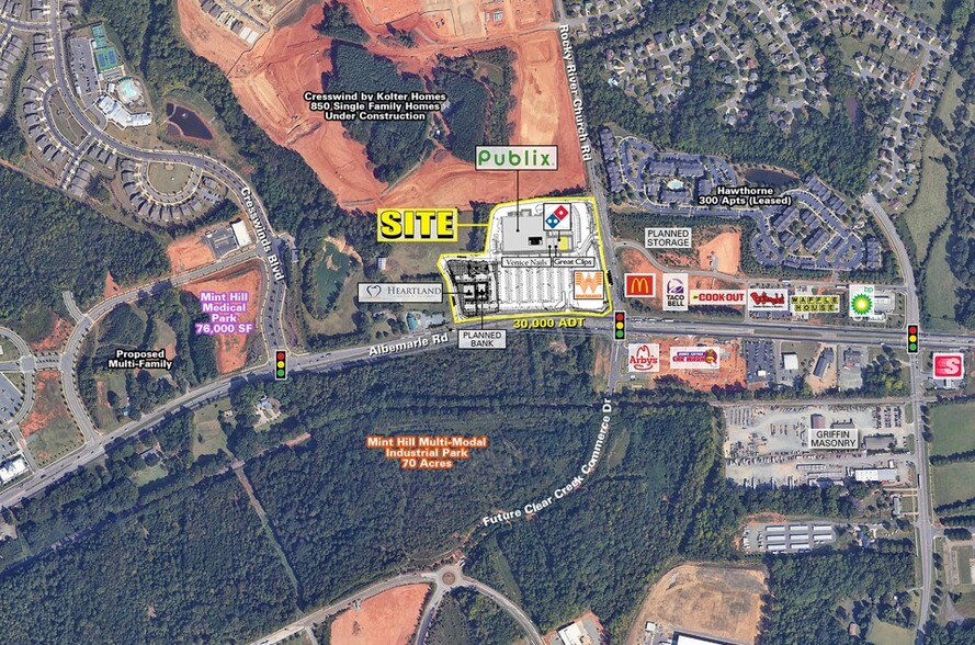 12925 Albemarle Rd, Charlotte, NC for lease - Aerial - Image 2 of 3
