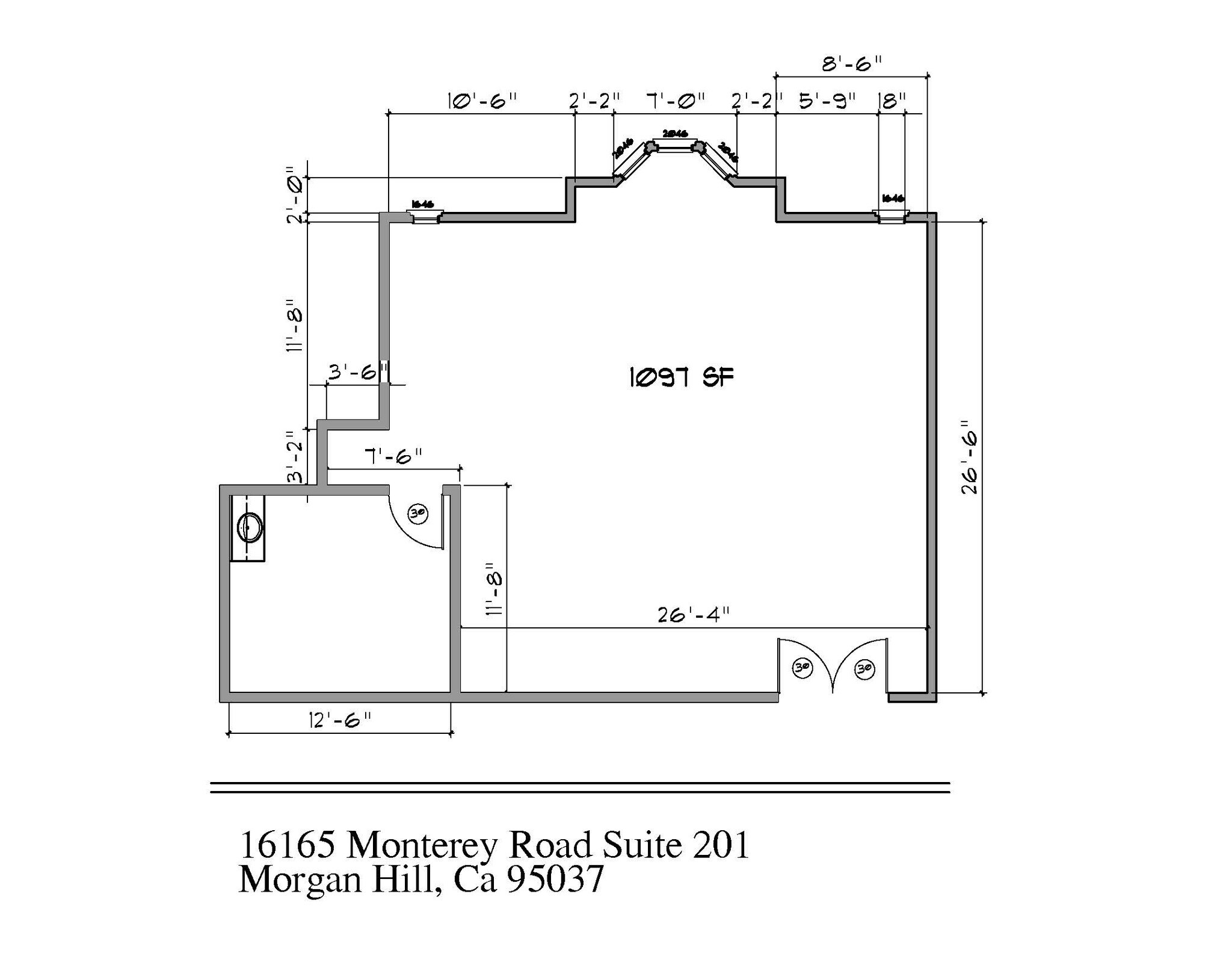16165 Monterey Rd, Morgan Hill, CA for lease Floor Plan- Image 1 of 4
