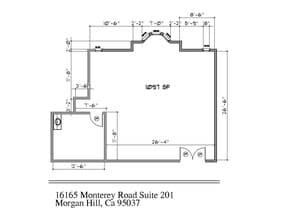 16165 Monterey Rd, Morgan Hill, CA for lease Floor Plan- Image 1 of 4