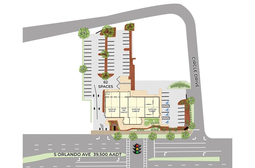 1351 S Orlando Ave, Maitland, FL à louer - Photo du bâtiment - Image 3 de 3