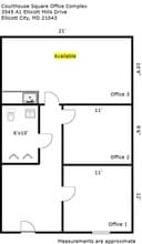 3545 Ellicott Mills Dr, Ellicott City, MD à louer Plan d’étage- Image 1 de 3