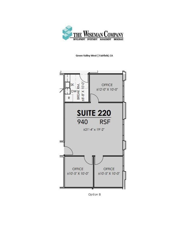 5140 Business Center Dr, Fairfield, CA à louer Plan d’étage- Image 1 de 2