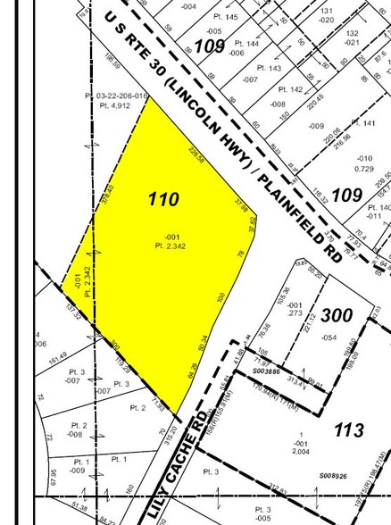 16200 S Lincoln Hwy, Plainfield, IL à louer - Plan cadastral - Image 3 de 13