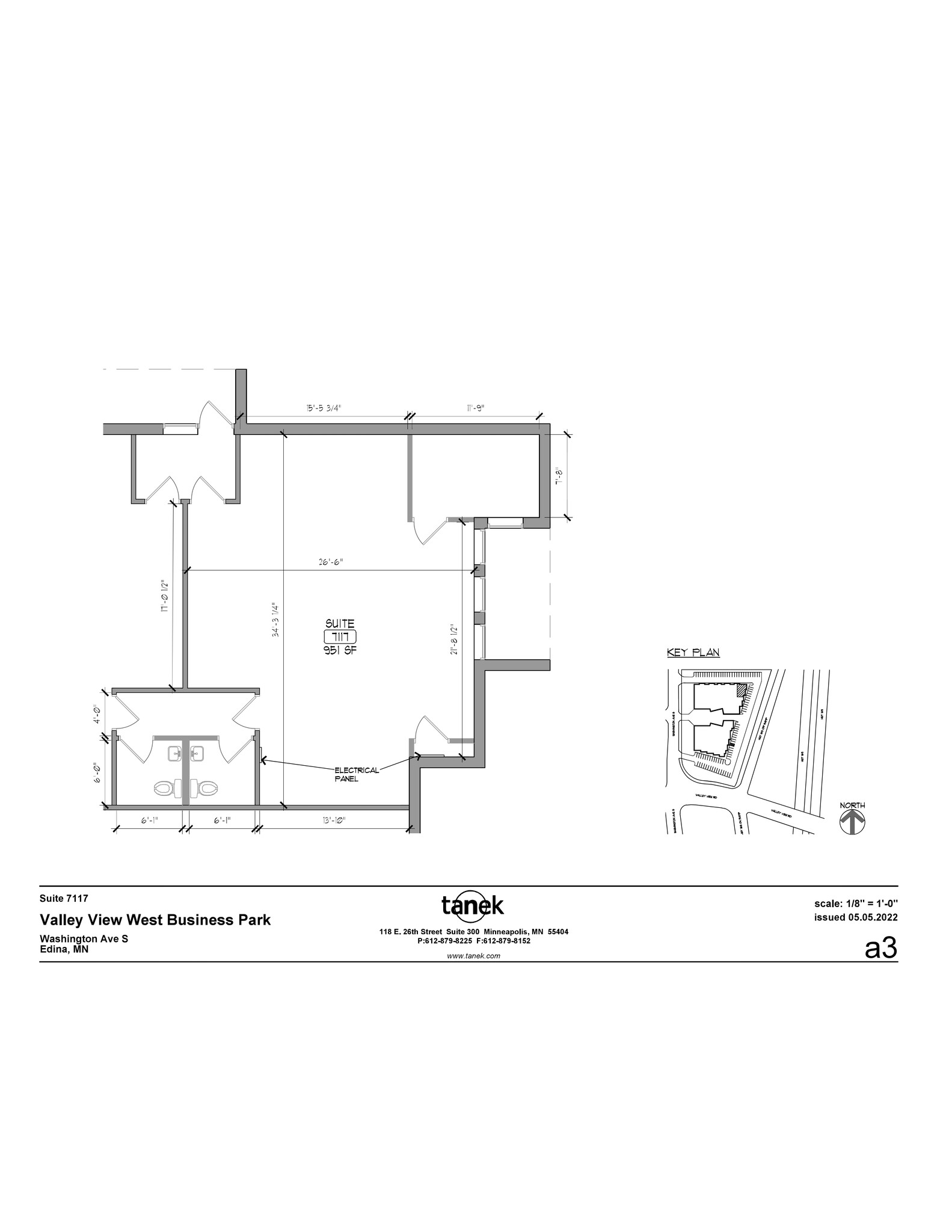 7115-7133 Washington Ave S, Edina, MN à louer Plan de site- Image 1 de 1