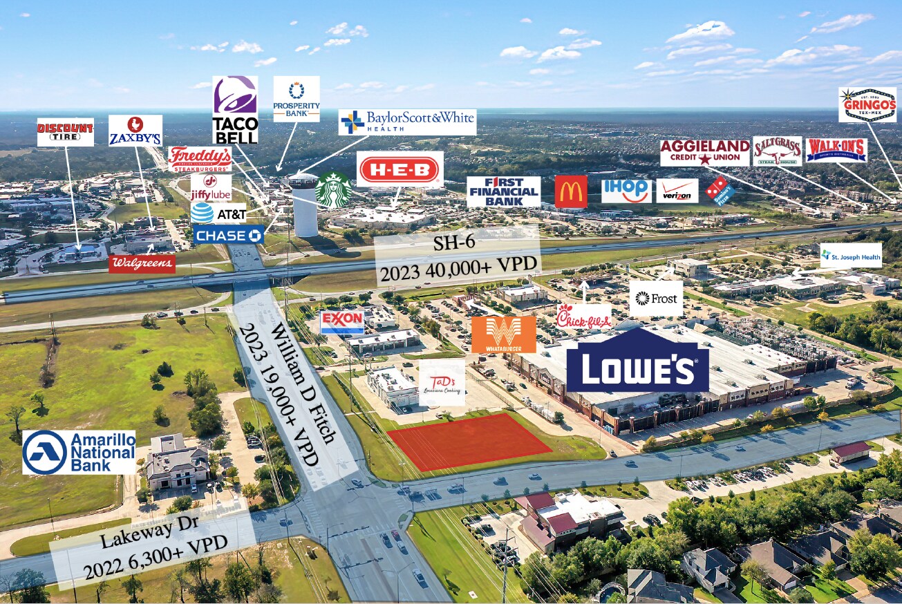 1171 William D. Fitch Pky, College Station, TX à vendre Aérien- Image 1 de 3