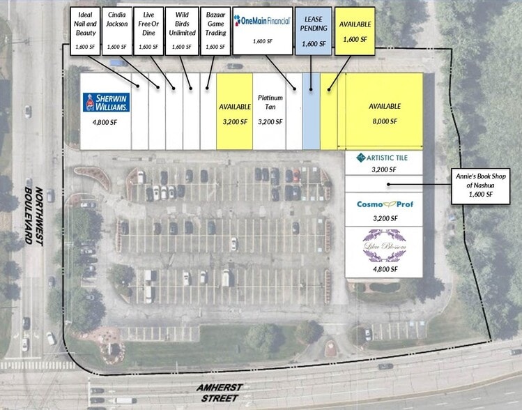 650 Amherst St, Nashua, NH à louer - Plan de site - Image 2 de 8